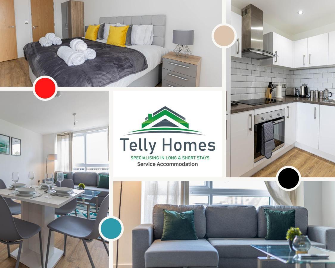 5 Percent Off Weekly And 20 Percent Off Monthly Bookings - Marigold Unit At Telly Homes Limited Birmingham City Centre -2 Bedroom Apartment, Free Wifi Exteriör bild
