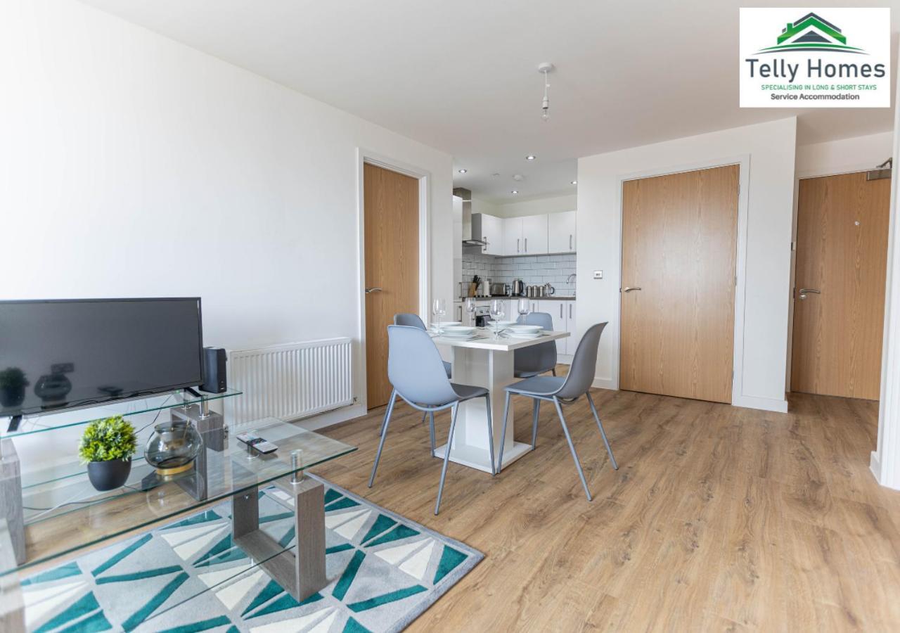 5 Percent Off Weekly And 20 Percent Off Monthly Bookings - Marigold Unit At Telly Homes Limited Birmingham City Centre -2 Bedroom Apartment, Free Wifi Exteriör bild